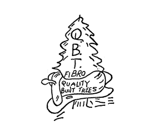 Q B T  FIBRO QUALITY BUILT TREES logo