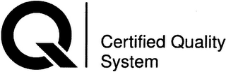 Q CERTIFIED QUALITY SYSTEM logo