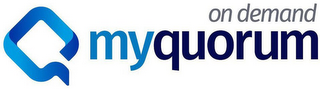 Q MYQUORUM ON DEMAND logo