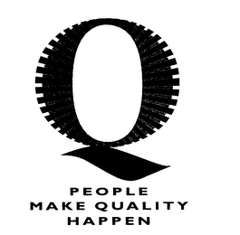 Q PEOPLE MAKE QUALITY HAPPEN logo