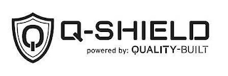 Q Q-SHIELD POWERED BY: QUALITY-BUILT logo