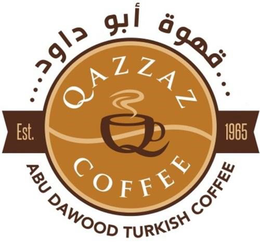 Q QAZZAZ COFFEE ABU DAWOOD TURKISH COFFEE EST.1965 logo