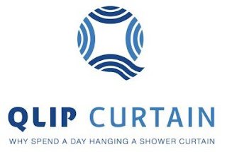Q QLIP CURTAIN WHY SPEND A DAY HANGING A SHOWER CURTAIN logo