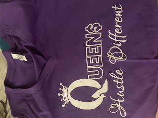 Q QUEEN$ HUSTLE DIFFERENT logo