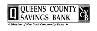 Q QUEENS COUNTY SAVINGS BANK A DIVISION OF NEW YORK COMMUNITY BANK NYCB logo