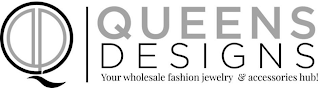 Q QUEENS DESIGNS YOUR WHOLESALE FASHION JEWELRY & ACCESSORIES HUB! logo