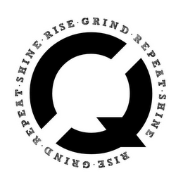 Q RISE GRIND REPEAT SHINE RISE GRIND REPEAT SHINE logo