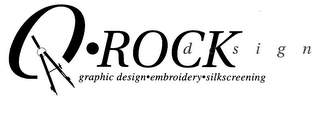 Q ROCK DESIGN GRAPHIC DESIGN EMBROIDERY SILKSCREENING logo