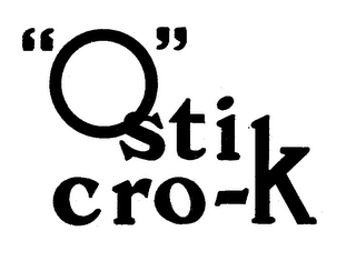 "Q" STIK CRO-K logo