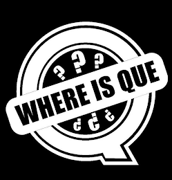 Q WHERE IS QUE ?????? logo