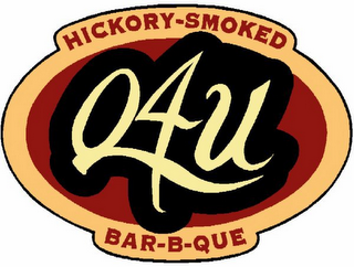 Q4U HICKORY-SMOKED BAR-B-QUE logo