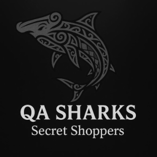 QA SHARKS SECRET SHOPPERS logo