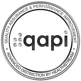 QAPI QUALITY ASSURANCE & PERFORMANCE IMPROVEMENT ADVANCED DISTINCTION BY HEALTHSTREAM logo