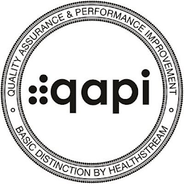 QAPI · QUALITY ASSURANCE & PERFORMANCE IMPROVEMENT · BASIC DISTINCTION BY HEALTHSTREAM logo
