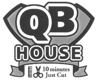 QB HOUSE 10 MINUTES JUST CUT logo