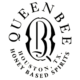 QB QUEEN BEE HOUSTON, TX. HONEY BASED SPIRITS logo