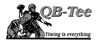 QB-TEE TIMING IS EVERYTHING logo