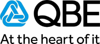 QBE AT THE HEART OF IT logo