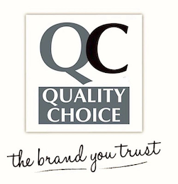 QC QUALITY CHOICE THE BRAND YOU TRUST logo