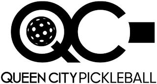 QC QUEEN CITY PICKLEBALL logo
