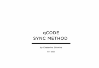 QCODE SYNC METHOD BY EKATERINA SLINKINA EST 2025 logo