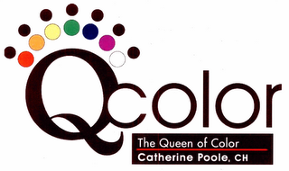QCOLOR THE QUEEN OF COLOR CATHERINE POOLE, CH logo