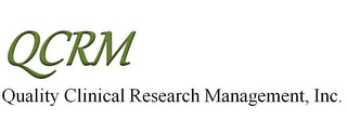 QCRM QUALITY CLINICAL RESEARCH MANAGEMENT, INC. logo