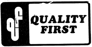 QF QUALITY FIRST logo
