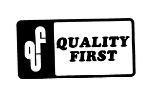 QF QUALITY FIRST logo