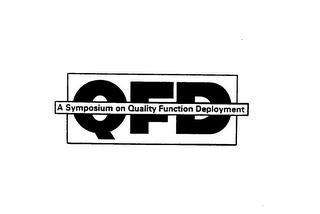 QFD A SYMPOSIUM ON QUALITY FUNCTION DEPLOYMENT logo