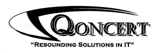 QONCERT "RESOUNDING SOLUTIONS IN IT" logo