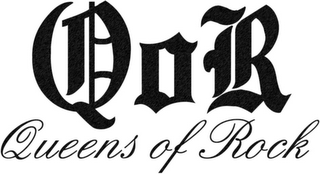 QOR QUEENS OF ROCK logo