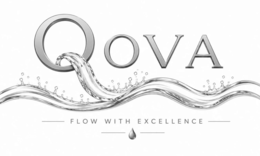 QOVA FLOW WITH EXCELLENCE logo