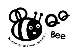QQ BEE SO YUMMY. SO CHEWY. SO HAPPY logo