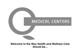QQ MEDICAL CENTERS WELCOME TO THE WAY HEALTH AND WELLNESS CARE SHOULD BE logo