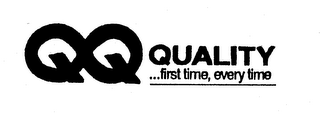 QQ QUALITY ...FIRST TIME, EVERY TIME logo