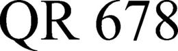 QR 678 logo