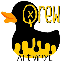 QREW ART VINYL X logo