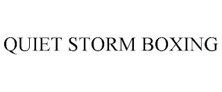 QSB QUIET STORM BOXING logo