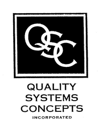QSC QUALITY SYSTEMS CONCEPTS INCORPORATED logo