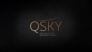 QSKY THE HEIGHT OF BUSINESS TRAVEL logo
