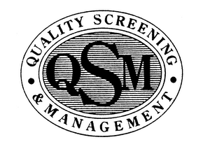 QSM QUALITY SCREENING & MANAGEMENT logo