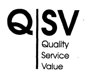QSV QUALITY SERVICE VALUE logo