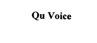 QU VOICE logo