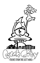 QUACK CITY -TOONS FROM THE LEFT WING- logo