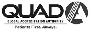 QUAD A GLOBAL ACCREDITATION AUTHORITY PATIENTS FIRST. ALWAYS. logo