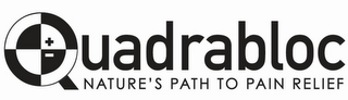 QUADRABLOC NATURE'S PATH TO PAIN RELIEF logo