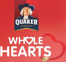 QUAKER EST 1877 WHOLE HEARTS