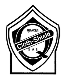 QUAKER STATE CLOTH-SHIELD logo