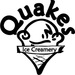 QUAKES ICE CREAMERY logo